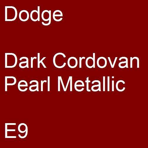 Dodge, Dark Cordovan Pearl Metallic, E9.